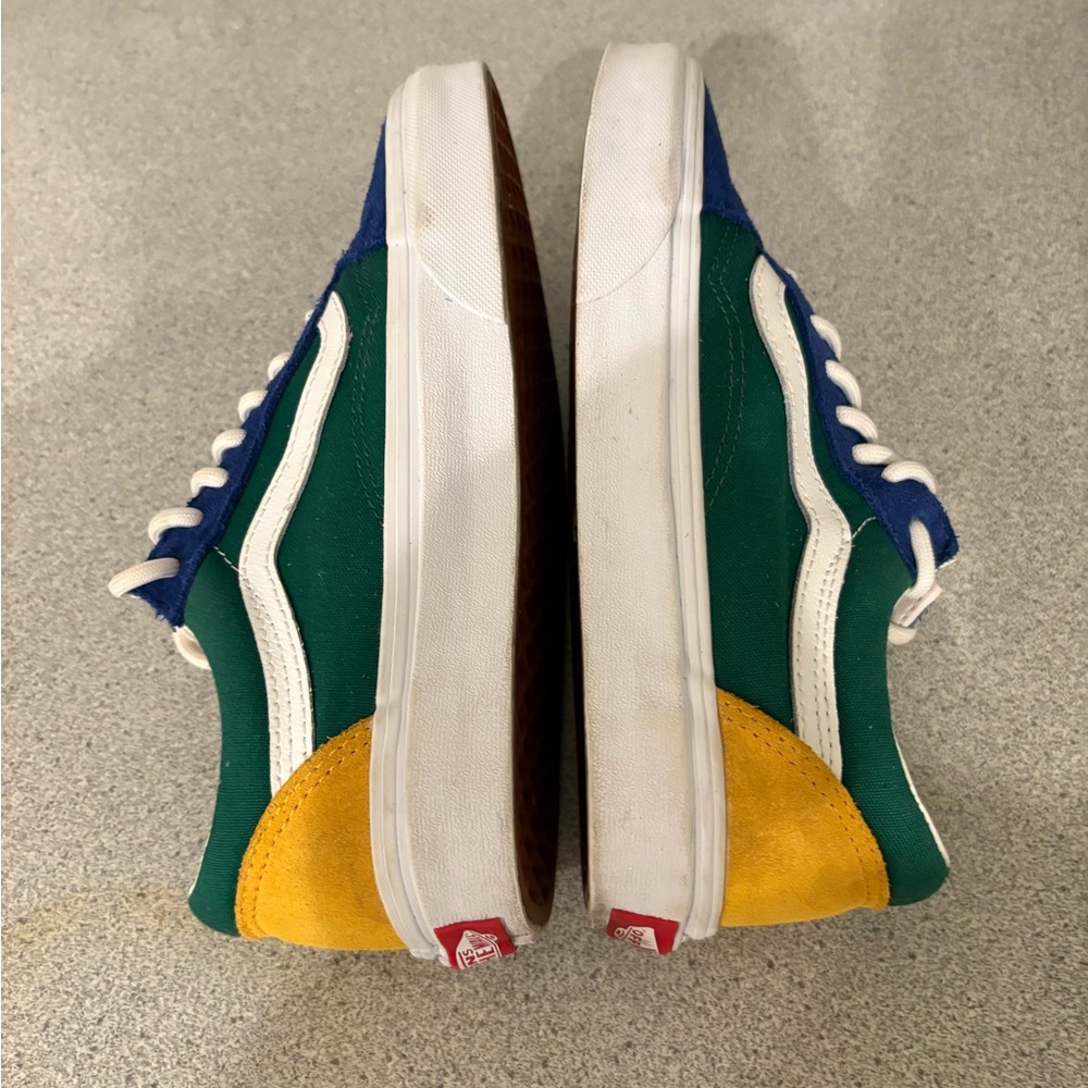 Vans Men's Blue, Green, and Red Sneakers - Picture 3 of 4